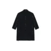 Cappotto oversize a quadri Buffalo con bordi grezzi “Black White” 704487TMU181070