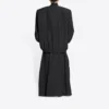 Cappotto oversize a quadri Buffalo con bordi grezzi “Black White” 704487TMU181070