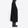 Cappotto oversize a quadri Buffalo con bordi grezzi “Black White” 704487TMU181070
