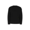 Cardigan con logo tono su tono su tutta la superficie “Black” 720058T16611000