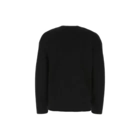 Cardigan con logo tono su tono su tutta la superficie “Black” 720058T16611000 Cardigan con logo tono su tono su tutta la superficie “Black” 720058T16611000