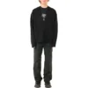 Cardigan con logo tono su tono su tutta la superficie “Black” 720058T16611000