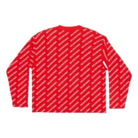 Cardigan Mini Allover Logo “Red White” 699822T32336090 Cardigan Mini Allover Logo “Red White” 699822T32336090