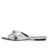 Ciabatte Cagole Metallic “Silver Black” 694342WBDK38018