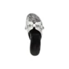 Ciabatte Cagole Metallic “Silver Black” 694342WBDK38018