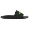 Ciabatte in gomma “Black Fluo Green” 565826W1S811030