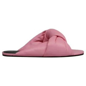 Ciabatte in pelle morbida “Pink” 636576WA2M05048