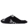 Ciabatte in pelliccia “Allover Logo – Nero” 699675W2B411090
