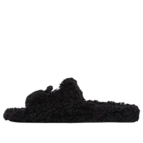 Ciabatte in pelliccia “Cities Paris Black” 654747W2DO21001