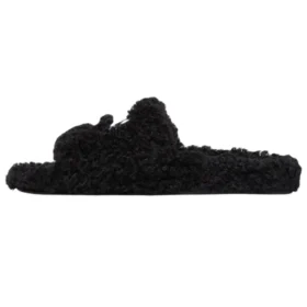 Ciabatte in pelliccia “Cities Paris Black” 654747W2DO21001