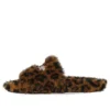 Ciabatte in pelliccia “Leopard” 654261W2F119634