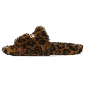 Ciabatte in pelliccia “Leopard” 654261W2F119634