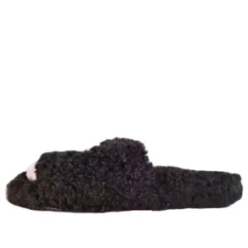 Ciabatte in pelliccia “Nero” 654261W2DO21008