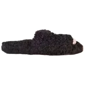 Ciabatte in pelliccia “Nero” 654261W2DO21008