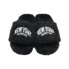 Ciabatte in pelliccia “Nero” 654261W2DO21008
