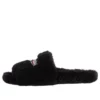Ciabatte in pelliccia “Nero” 654747W2DO11096