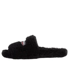Ciabatte in pelliccia “Nero” 654747W2DO11096