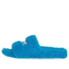 Ciabatte in pelliccia “Sky Blue” 654747W2DO14296