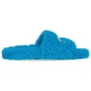Ciabatte in pelliccia “Sky Blue” 654747W2DO14296