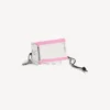 Ciondolo/portachiavi da uomo a forma di biglietto del treno nei colori bianco/nero/rosa