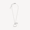 Collana con anello Saint-Germain in argento lucido