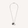 Collana con ciondoli a forma di ancora in argento anticato