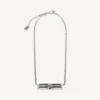 Collana con icona BB Icon in argento anticato