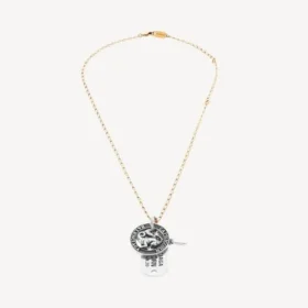 Collana con oroscopo del Capricorno in oro/argento