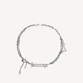 Collana “Typo Destroyed” in argento anticato