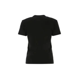 Cotone con stampa logo SS21, nero 612964TJVD91034