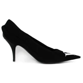 Décolleté con logo della campagna “Nero” 495777W06001091