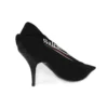 Décolleté con logo della campagna “Nero” 495777W06001091
