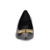 Décolleté Square Knife BB 60 mm “Pelle di agnello nera lucida” 694739WBD821080