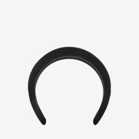 Fascia per capelli Holli da donna in nero/argento lucido