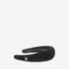 Fascia per capelli Holli da donna in nero/argento lucido