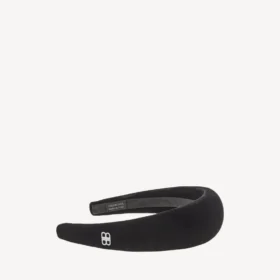 Fascia per capelli Holli da donna in nero/argento lucido