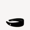 Fascia piatta da donna Holli in nero/argento lucido