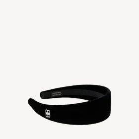 Fascia piatta da donna Holli in nero/argento lucido