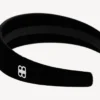 Fascia piatta da donna Holli in nero/argento lucido