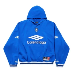 Felpa con cappuccio 3B Football Polo “Blu reale/Bianco” 827939TTVQ84701
