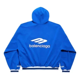 Felpa con cappuccio 3B Football Polo “Blu reale/Bianco” 827939TTVQ84701
