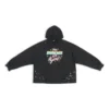 Felpa con cappuccio 90/10 dalla vestibilità ampia “Washed Black” 674986TMVH41055