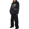 Felpa con cappuccio 90/10 dalla vestibilità ampia “Washed Black” 674986TMVH41055
