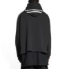 Felpa con cappuccio a maniche a righe Sporty B, oversize “Black White” 704023TMVG23869