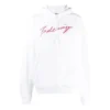 Felpa con cappuccio a maniche lunghe SS21 Classic Logo, bianca 583222TFV649783