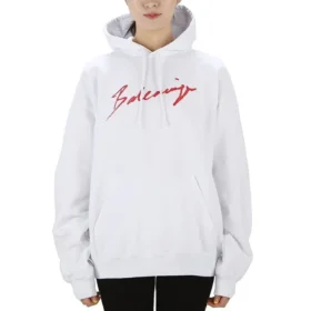 Felpa con cappuccio a maniche lunghe SS21 Classic Logo, bianca 583222TFV649783 Felpa con cappuccio a maniche lunghe SS21 Classic Logo, bianca 583222TFV649783