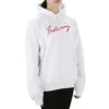Felpa con cappuccio a maniche lunghe SS21 Classic Logo, bianca 583222TFV649783