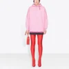 Felpa con cappuccio Alphabet versione ampia SS21, rosa 578135TJVA85700