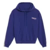 Felpa con cappuccio ampia in cotone blu 578135TIV531195