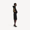 Felpa con cappuccio Balenciaga Sacra Cœur da donna, vestibilità media, in nero